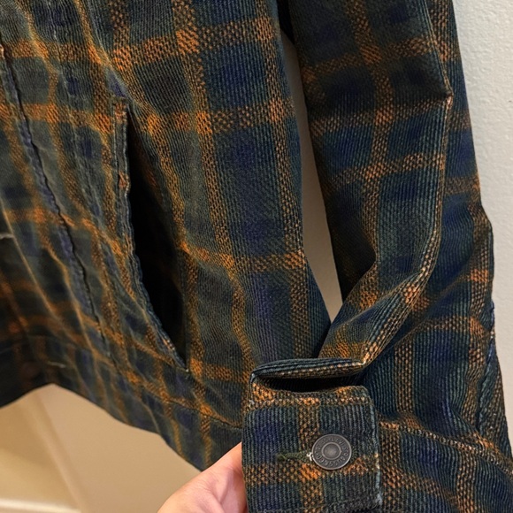 Levi's Men's Checkered Jacket - Navy and Rust - Picture 4 of 4